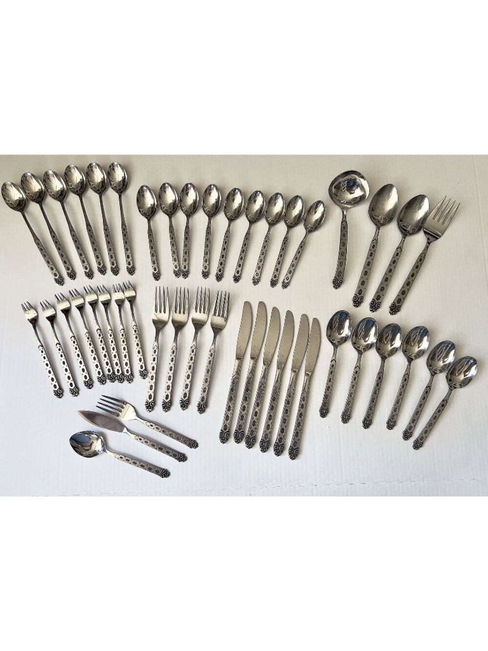 MCM Oneida Northland San Francisco Flatware & Serving Lot 46 Pieces